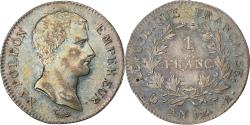 World Coins - France, Napoleon I, 1 Franc, An 12, Paris, Silver, , Gadoury:443