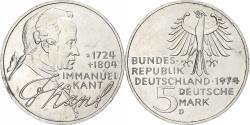 World Coins - GERMANY - FEDERAL REPUBLIC, 5 Mark, 1974, Munich, , Silver, KM 139