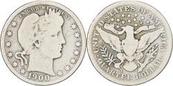 Us Coins - United States, Quarter, Barber Quarter, 1900, Philadelphia, Silver,