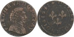 World Coins - Principality of Orange, Frédéric-Henri de Nassau, Double Tournois, 1641