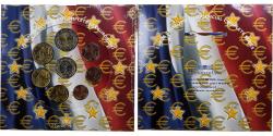 World Coins - France, Coffret 1c. à 2€, série FDC, 2003, MDP,