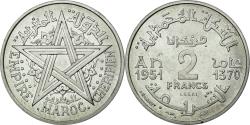 World Coins - Coin, Morocco, 2 Francs, 1951, Paris, , Aluminum, Lecompte:235