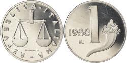 World Coins - Coin, Italy, Lira, 1988, Rome, Proof, , Aluminum, KM:91