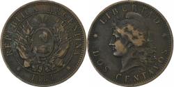 World Coins - Argentina, 2 Centavos, 1884, Bronze, , KM:33