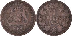 World Coins - Coin, German States, NASSAU, Adolph, Kreuzer, 1862, Wiesbaden,