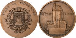 World Coins - France, Medal, Ville et château de Vincennes, 1987, Bronze, Crouzat,