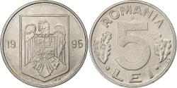 World Coins - Romania, 5 Lei, 1995, Nickel plated steel, , KM:114