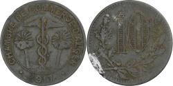 World Coins - France, Chambre de Commerce d'Alger, 10 Centimes, 1917, , Zinc