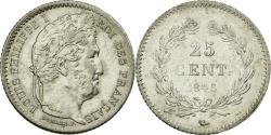 World Coins - Coin, France, Louis-Philippe, 25 Centimes, 1845, Rouen, , Silver