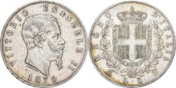 World Coins - Italy, Vittorio Emanuele II, 5 Lire, 1870, Milan, Silver, , KM:8.3