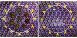 World Coins - France, 1 Cent to 2 Euro, BU, 2002, Monnaie de Paris,