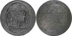 World Coins - France, Monneron de 5 Sols au serment, 1792, Birmingham, Copper,