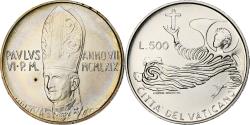 World Coins - VATICAN CITY, Paul VI, 500 Lire, 1969, Rome, Silver, , KM:115