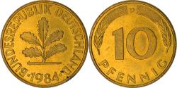 World Coins - Coin, GERMANY - FEDERAL REPUBLIC, 10 Pfennig, 1984, Munich, , Brass