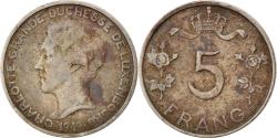 World Coins - Coin, Luxembourg, Charlotte, 5 Francs, 1949, , Copper-nickel, KM:50