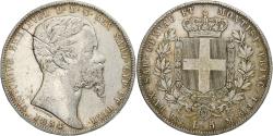 World Coins - Coin, ITALIAN STATES, SARDINIA, Vittorio Emanuele II, 5 Lire, 1854, Genoa