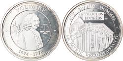 World Coins - France, Medal, Collection Panthéon, Voltaire, Arts & Culture, , Silver