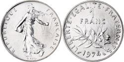 World Coins - France, Franc, Semeuse, 1974, Paris, BU, Nickel, , Gadoury:474