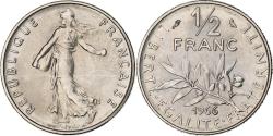 World Coins - France, 1/2 Franc, Semeuse, 1966, Paris, Nickel, , Gadoury:429, KM:931.1