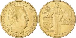 World Coins - Coin, Monaco, Rainier III, 50 Centimes, 1962, Paris, , Aluminum-Bronze