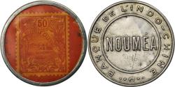 World Coins - Coin, Indochine, Banque de l'Indochine, Nouméa, 50 Centimes, Timbre-Monnaie