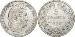 World Coins - France, 5 Francs, Louis-Philippe, 1831, Strasbourg, Silver,