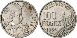 World Coins - France, 100 Francs, Cochet, 1955, Beaumont - Le Roger, Copper-nickel,