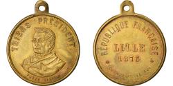 World Coins - France, Medal, Adolphe Thiers, Président de la République, Lille, 1873