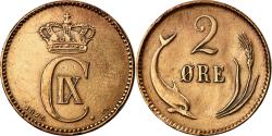 World Coins - Coin, Denmark, Christian IX, 2 Öre, 1875, , Bronze, KM:793.1