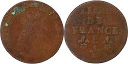 World Coins - France, Louis XIV, Liard, 1656, Meung-sur-Loire, Copper, , Gadoury:80