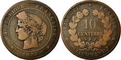 World Coins - Coin, France, Cérès, 10 Centimes, 1883, Paris, , Bronze, KM:815.1