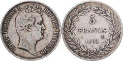 World Coins - France, Louis-Philippe, 5 Francs, 1831, Paris, Silver, , Gadoury:676a