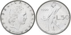 World Coins - Italy, 50 Lire, 1990, Rome, Stainless Steel, , KM:95.2