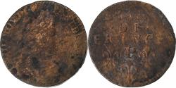 World Coins - France, Louis XIV, Liard, 1698, Dijon, Copper, , Gadoury:81