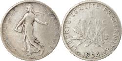 World Coins - Coin, France, Semeuse, Franc, 1904, Paris, , Silver, KM:844.1