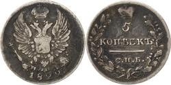 World Coins - Coin, Russia, Alexander I, 5 Kopeks, 1822, Saint-Petersburg, , Silver