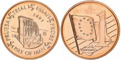 World Coins - Isle of Man, Medal, 1 C, Essai Trial, 2003, Copper,