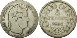 World Coins - Coin, France, Louis-Philippe, 5 Francs, 1834, Marseille, , Silver