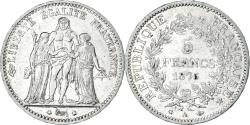 World Coins - France, Hercule, 5 Francs, 1875, Paris, , Silver, KM:820.1