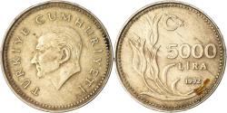 World Coins - Coin, Turkey, 5000 Lira, 1992