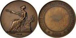 World Coins - France, Medal, French Fourth Republic, 1948, Bronze, Brenet,