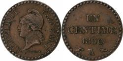 World Coins - France, 1 Centime, Dupré, 1850, Paris, Bronze, , Gadoury:84