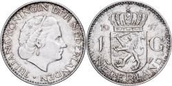 World Coins - Netherlands, Juliana, Gulden, 1957, Silver, , KM:184