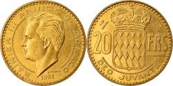 World Coins - Coin, Monaco, Rainier III, 20 Francs, Vingt, 1951, , Aluminum-Bronze