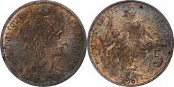 World Coins - France, 5 Centimes, Dupuis, 1901, Paris, Bronze, , Gadoury:165, KM:842