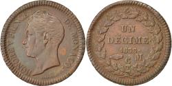 World Coins - Coin, Monaco, Honore V, Decime, 1838, Monaco, , Copper, KM:97.1