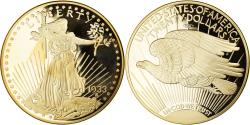 World Coins - France, Medal, Réplique de la 20 Dollars Gold Eagle, 2014, Proof,