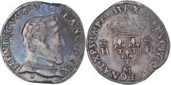 World Coins - Coin, France, Henri II, Teston, 1553, Toulouse, Buste D, , Silver