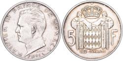 World Coins - Monaco, Rainier III, 5 Francs, 1960, Silver, , Gadoury:MC 152, KM:141