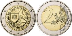 World Coins - Slovakia, 2 Euro, présidence de l'UE, 2016, Kremnica, Bi-Metallic,